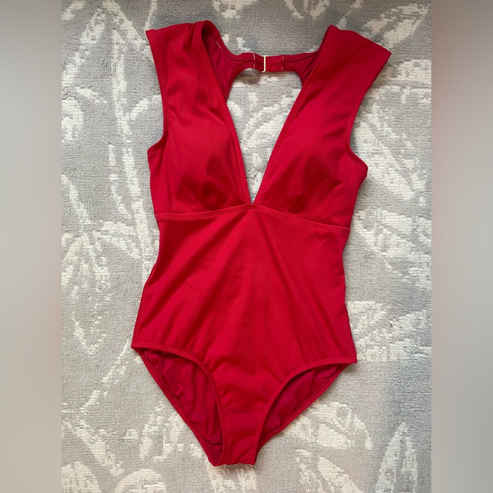 Jantzen Red One Piece Swimsuit